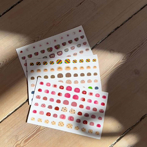 Набор наклеек для ногтей That's Mine "Nuri Red", мульти микс